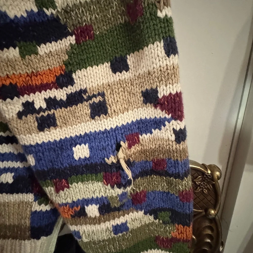 Funky cotton knit sweater - Picture 3 of 4